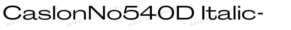 CaslonNo540D Italic字体转换